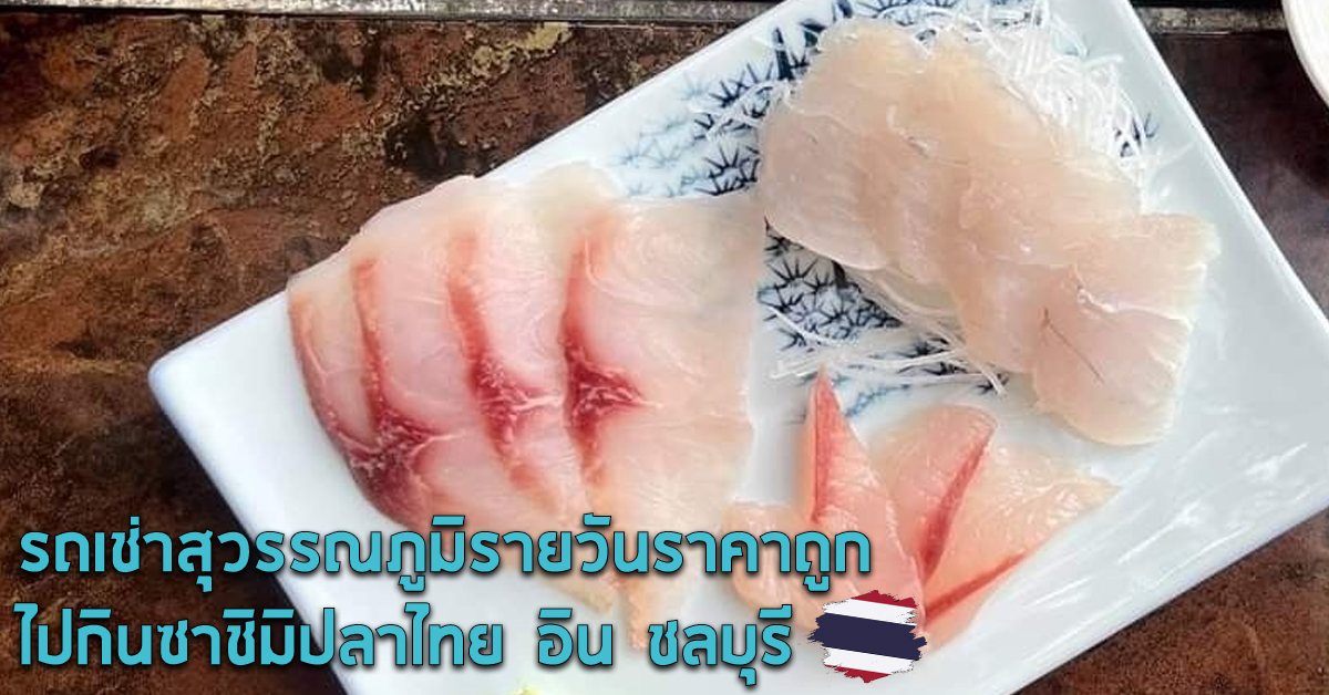 รถเช่าสุวรรณภูมิรายวันราคาถูก ไปกินซาชิมิปลาไทย อิน ชลบุรี